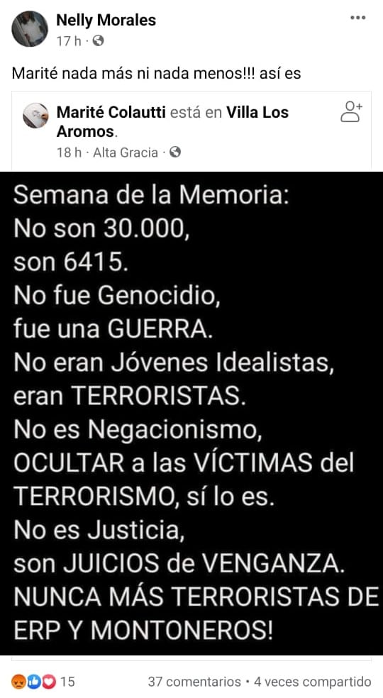 El mensaje compartido por la jefa comunal de Villa Los Aromos generó polémica.