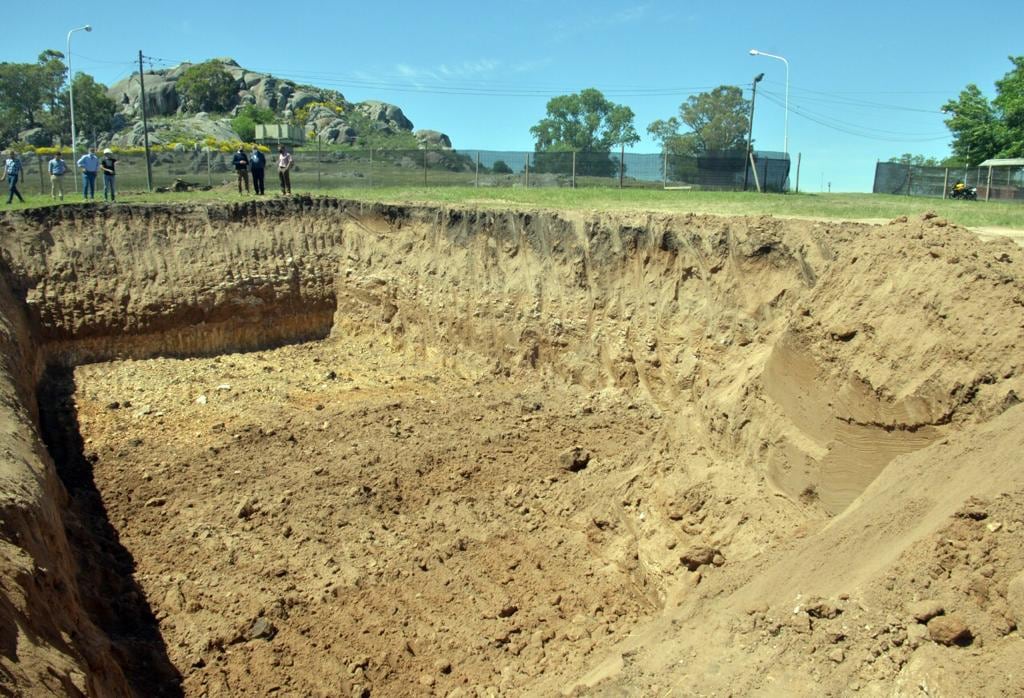 Así son las mejoras en la cisterna de agua en Tandil