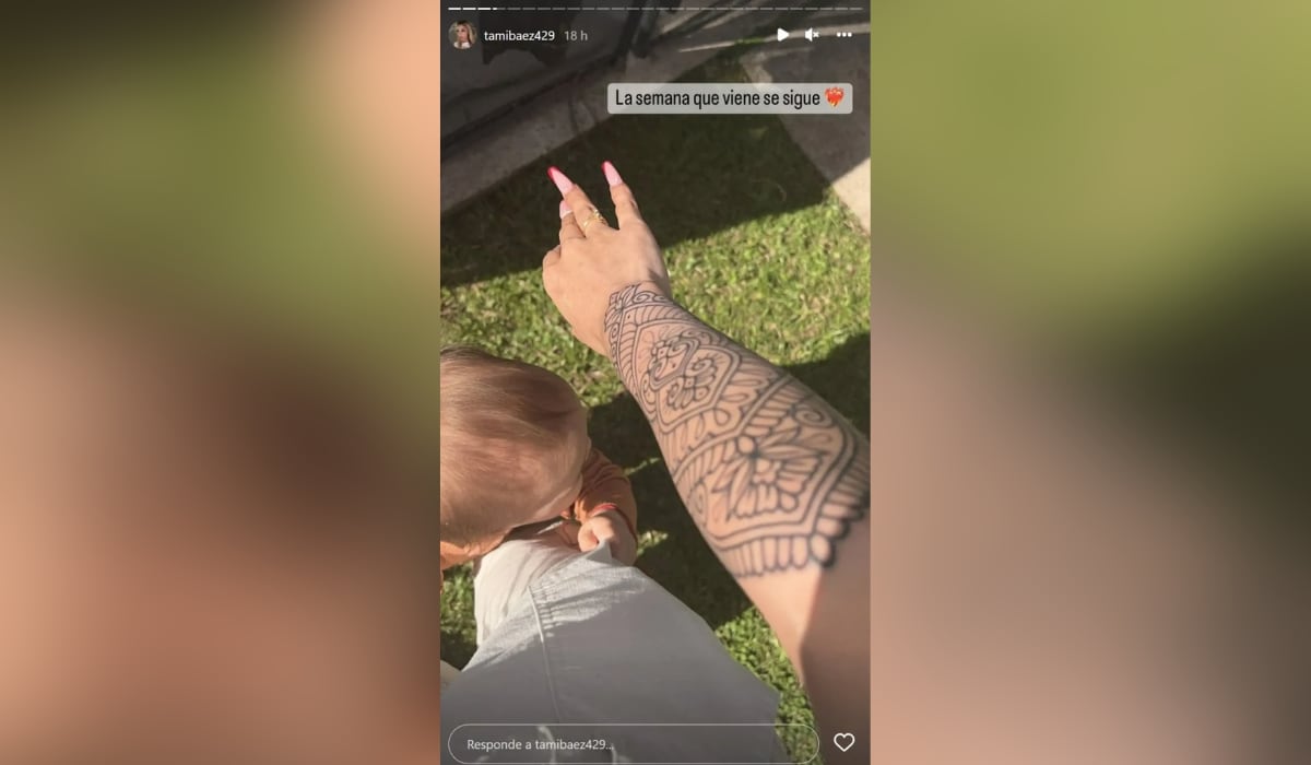 El nuevo tatuaje de Tamara Báez.