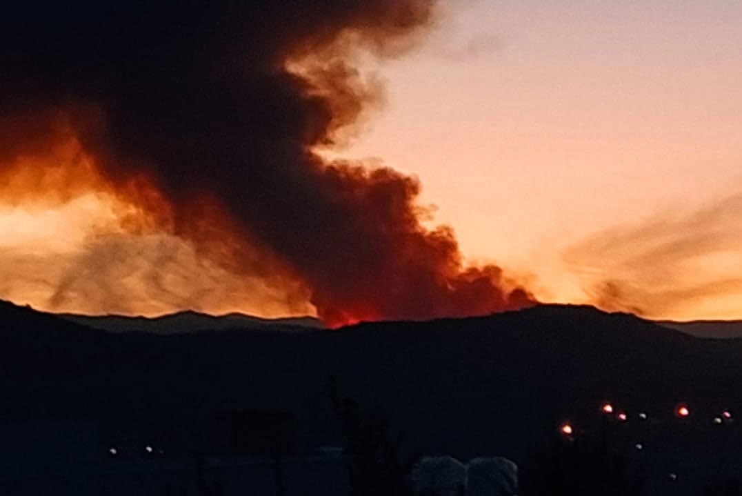 El Incendio comenzó en la zona de Candonga, cerca del Camino del Cuadrado. (Bomberos de Salsipuedes)