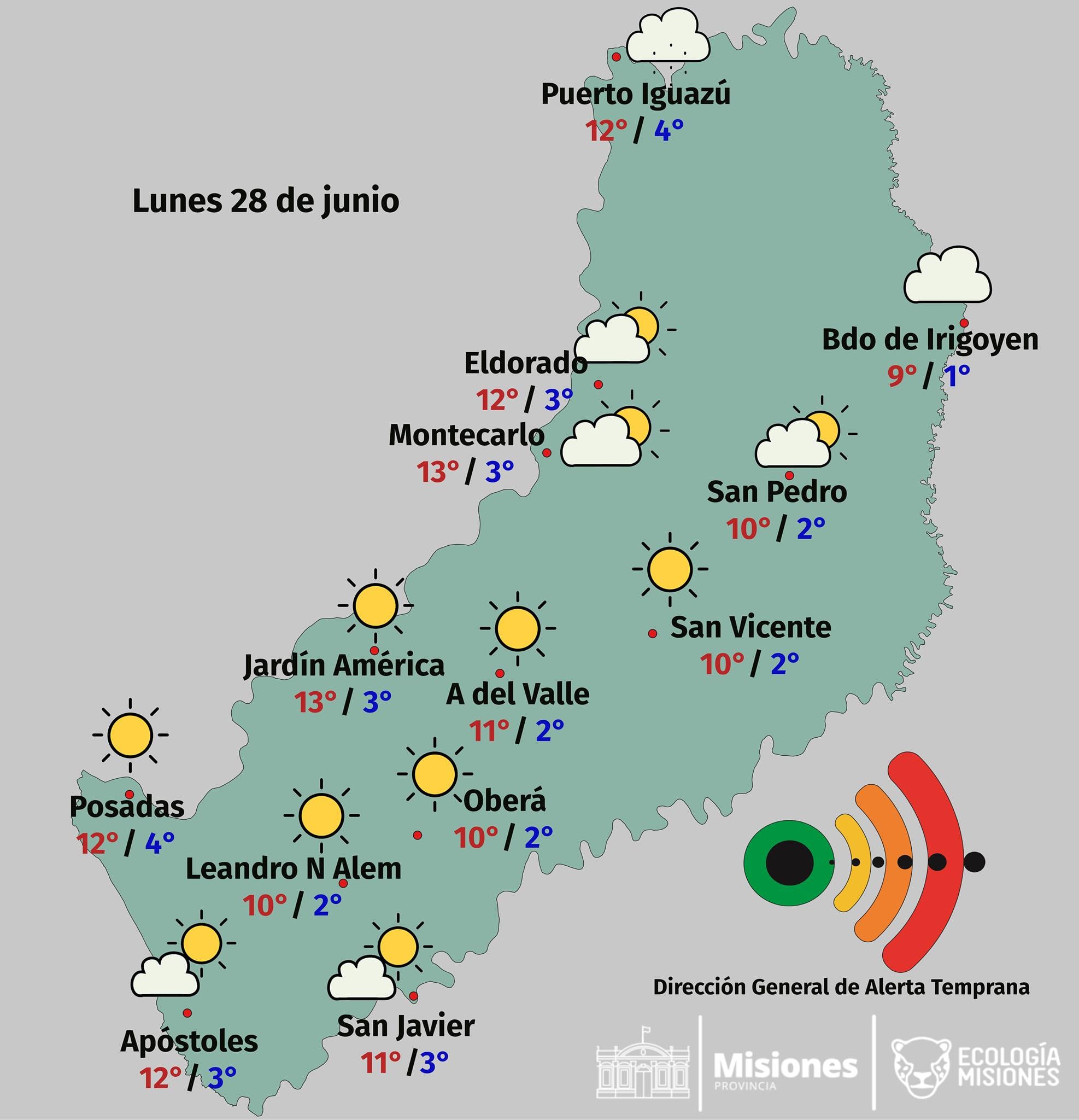 Durante el día irá bajando la temperatura, durante la noche se espera temperaturas de 1° C