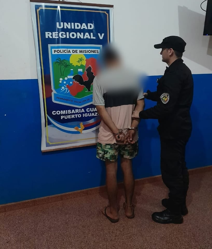 Un joven fue detenido sospechado de varios robos en Puerto Iguazú.