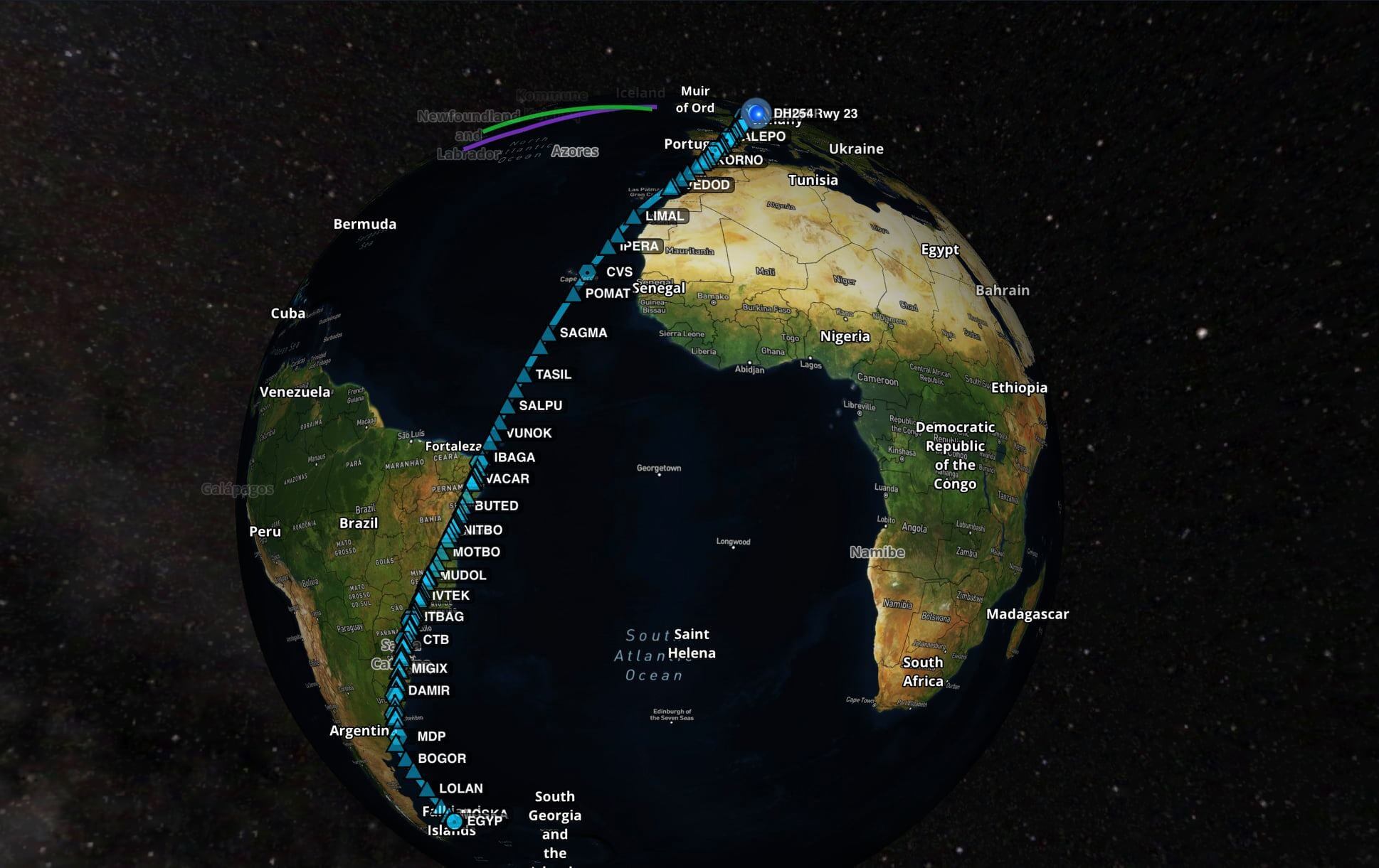 La aerolínea alemana inauguro su ruta Hamburgo-Malvinas este lunes 1 de febrero.