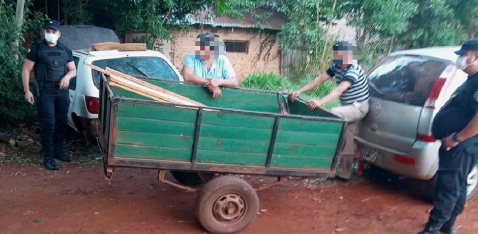 Efectivos policiales recuperaron elementos sustraídos en Leandro N. Alem y San Javier.