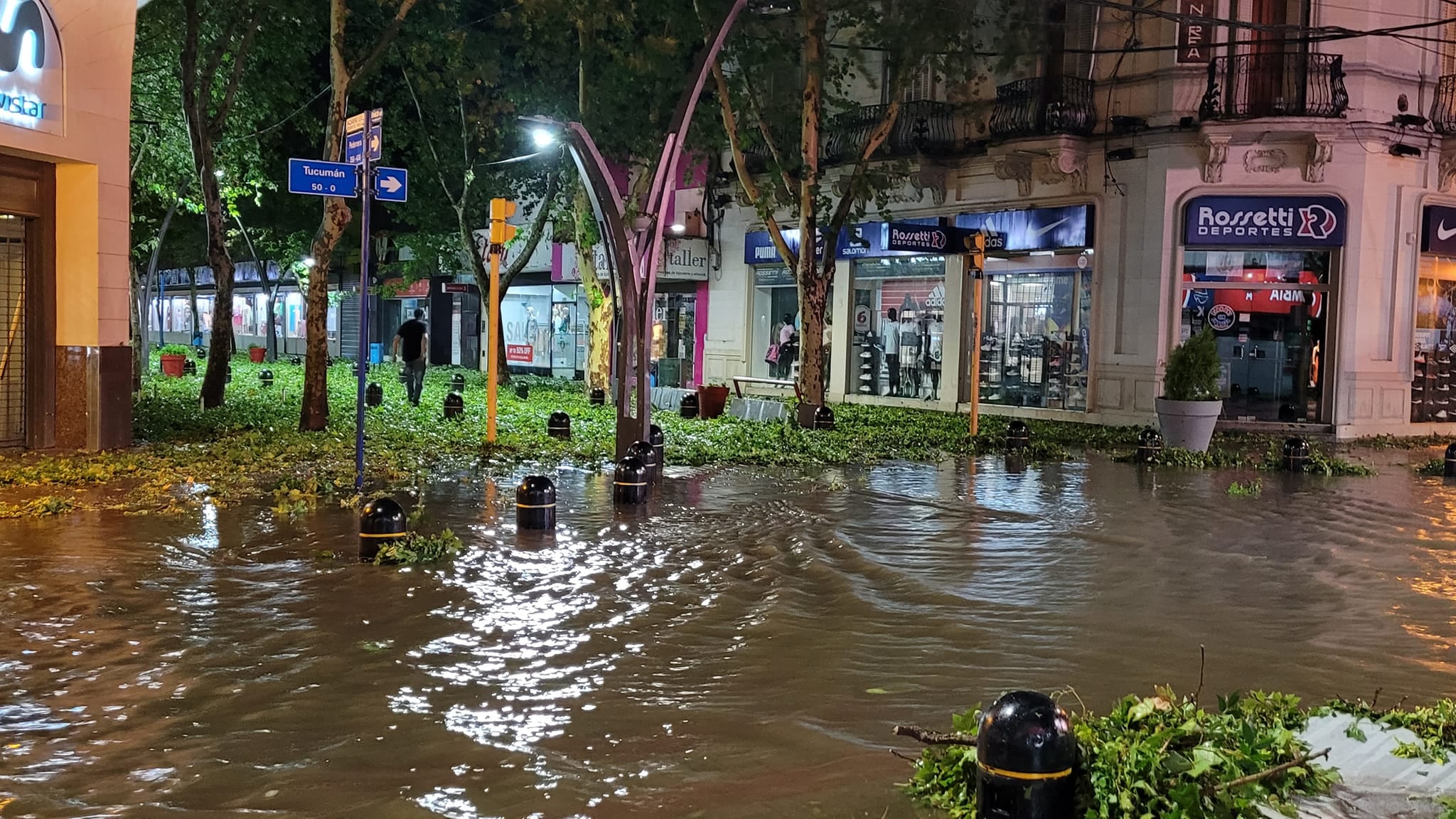 Temporal en Villa Mercedes. Granizo