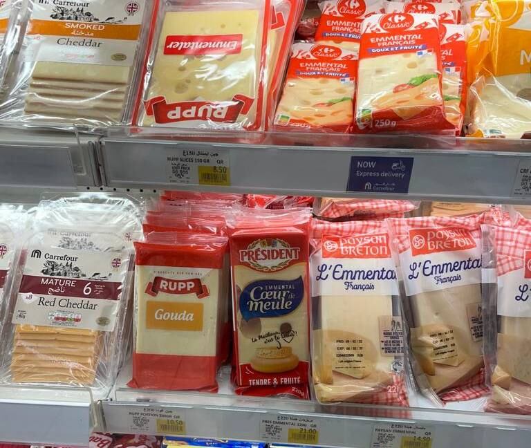 El queso, el fiambre más elegido por los residentes.