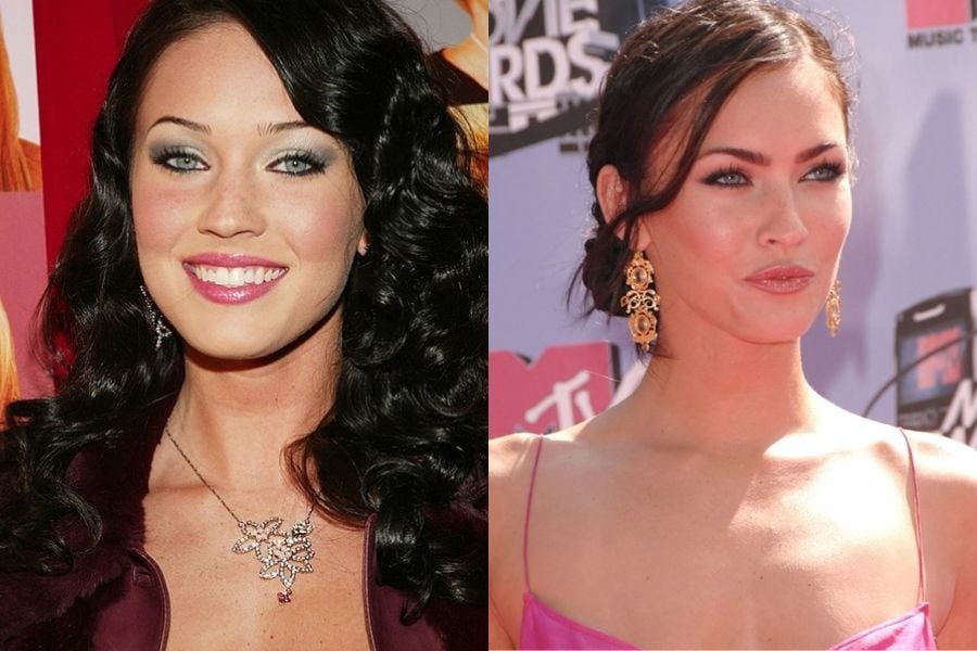 El antes y después de Megan Fox.