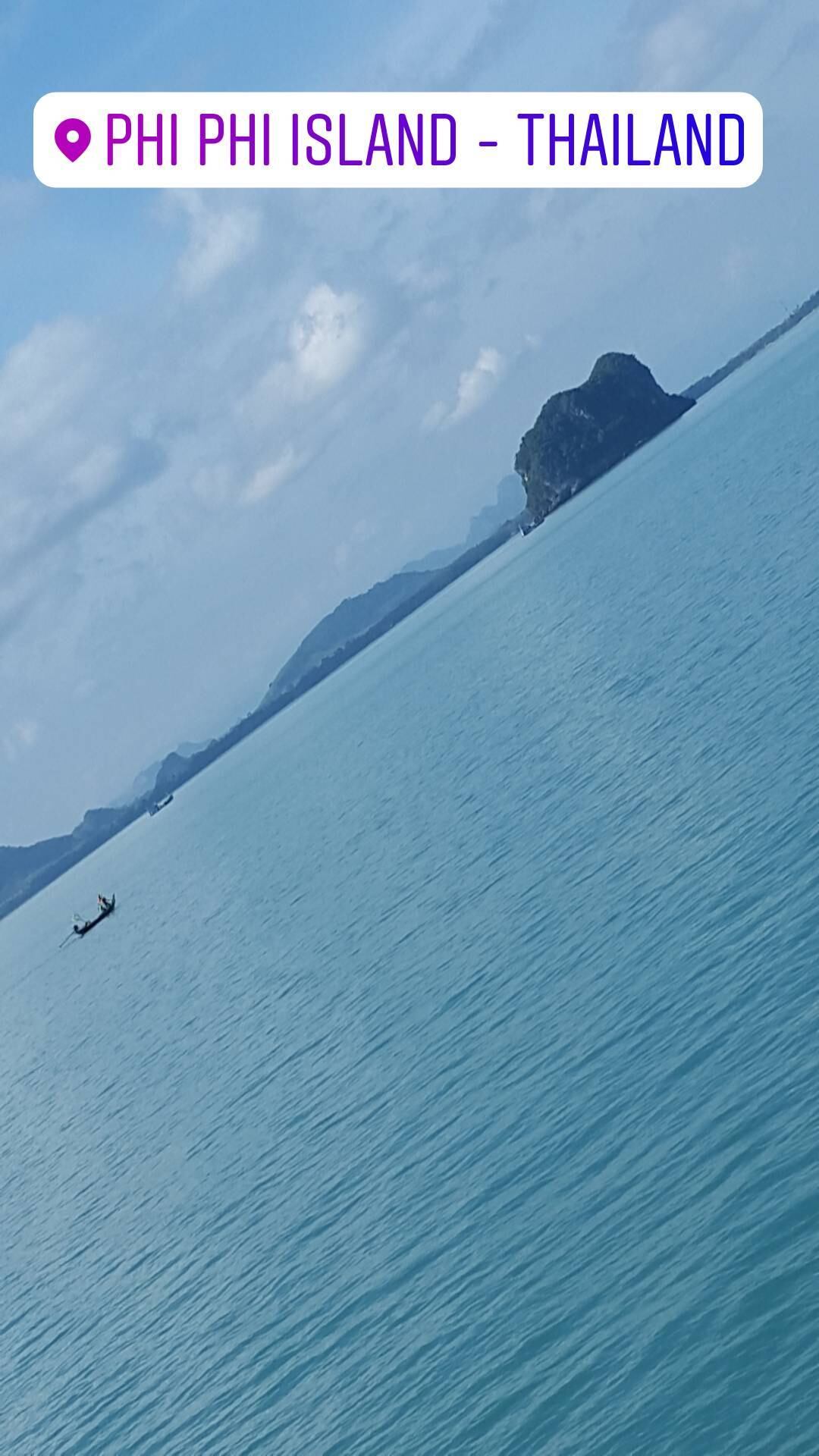 Las islas Phi Phi fue otro de los destinos elegidos por el cordobés.