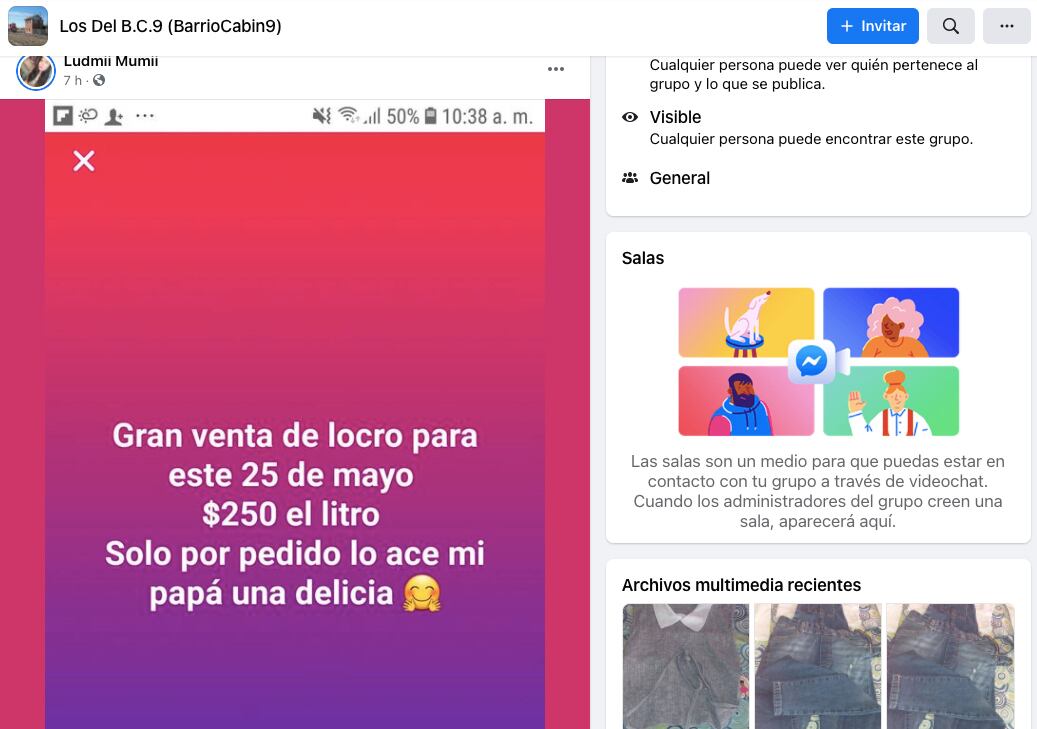 Página de Facebook en la ciudad de Pérez, para comprar, vender y ofrecer todo tipo de servicios