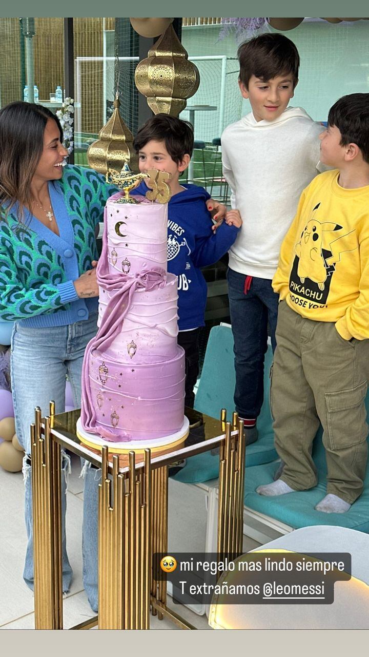 La rosarina celebró su cumpleaños el día que Leo jugaba en PSG.