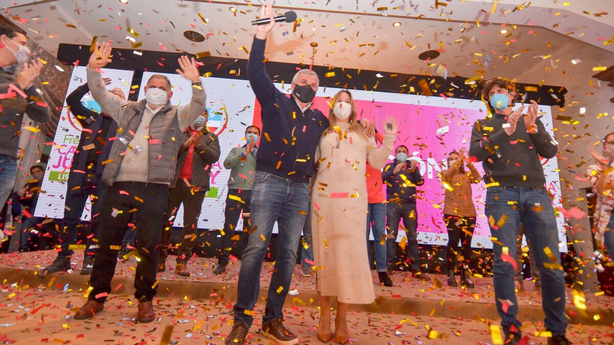 Elecciones en Jujuy: Gerardo Morales festejó el triunfo con Manes y Lousteau