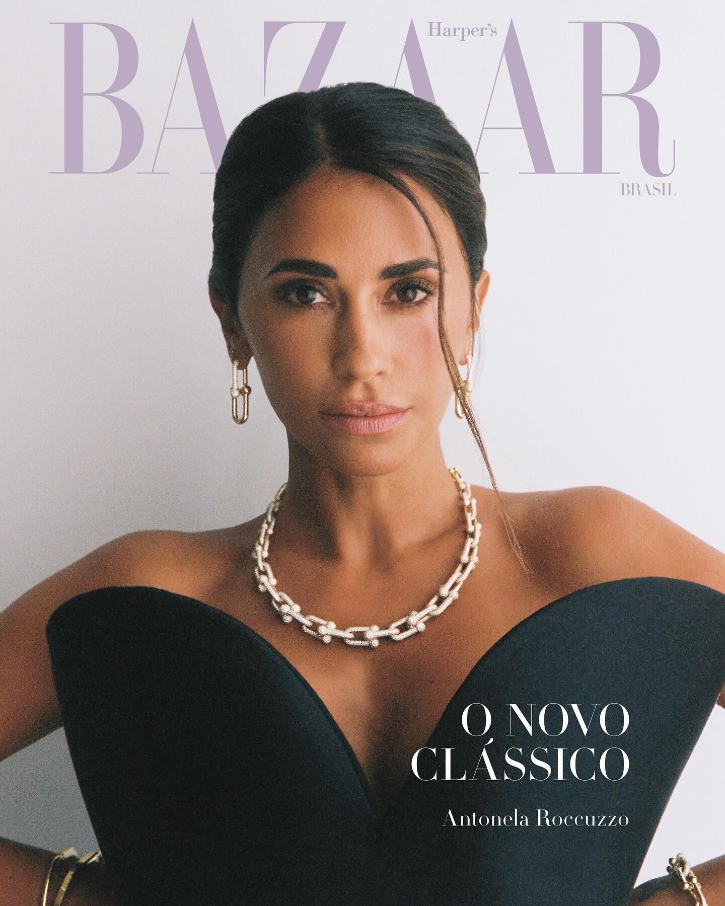 La esposa de Leo se convirtió en la chica de la tapa de Harper's Bazaar en Brasil.