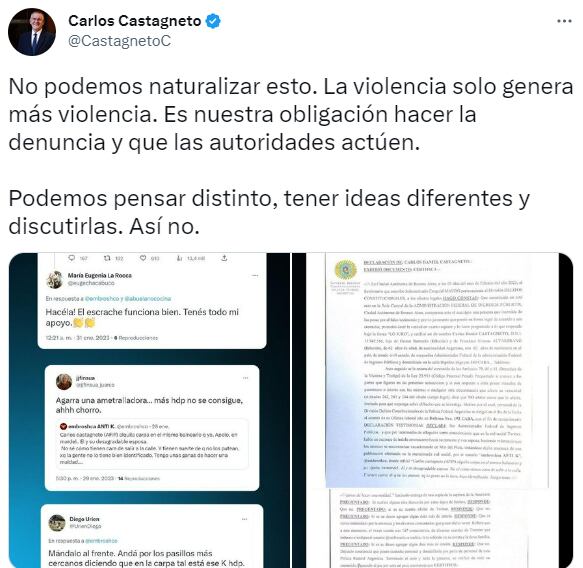 Carlos Castagneto, titular de la AFIP, denunció amenazas.