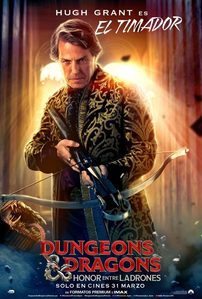 Hugh Grant en Calabozos y Dragones: honor entre dragones.