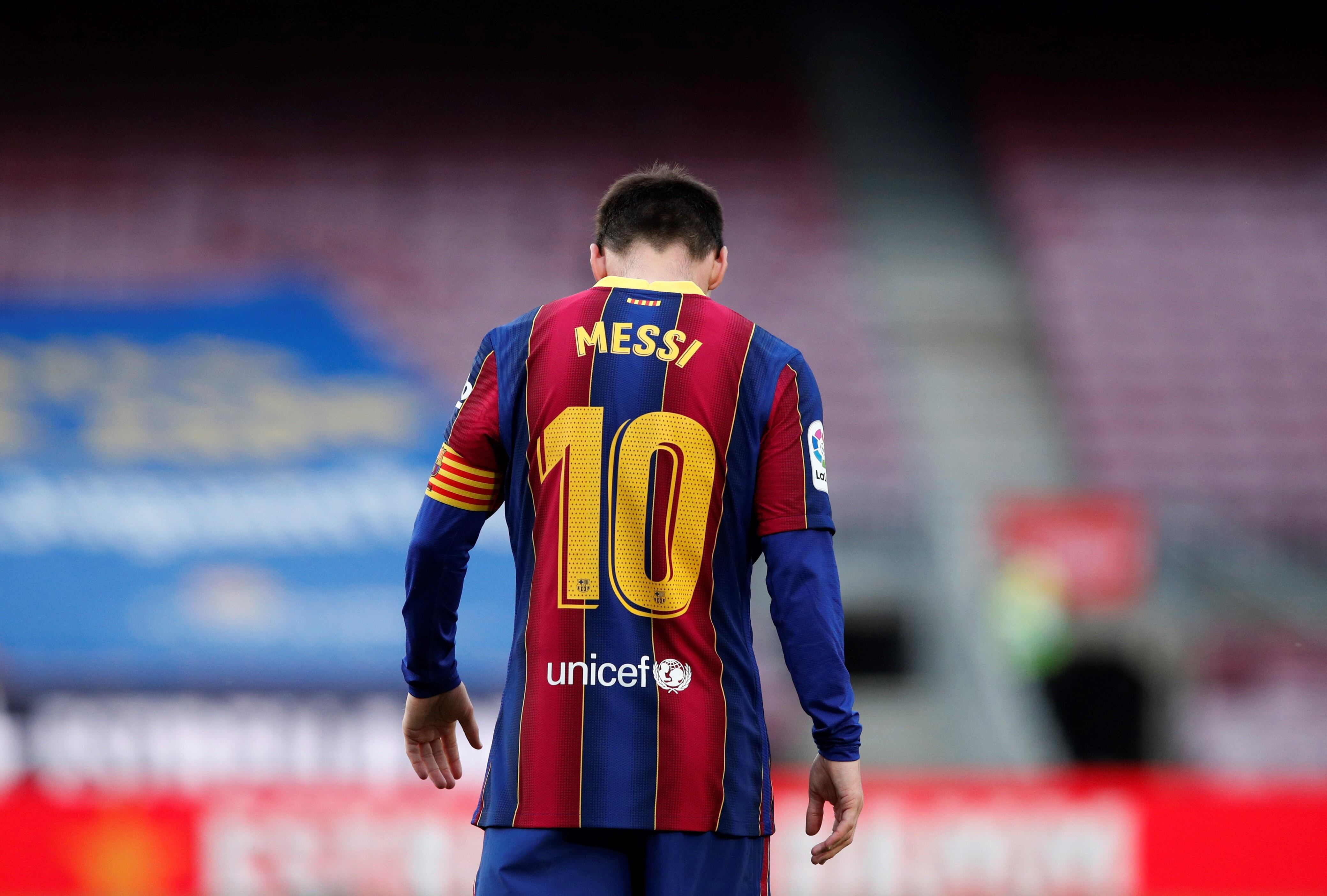 Lionel Messi en la derrota contra Celta de Vigo.