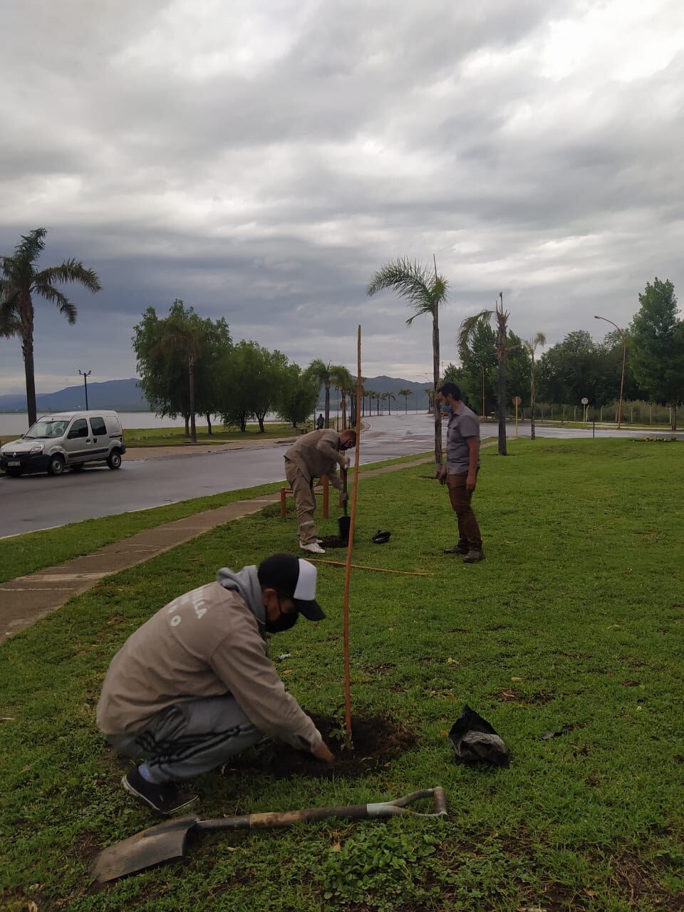 Última jornada de forestación del 2020 en Carlos Paz.