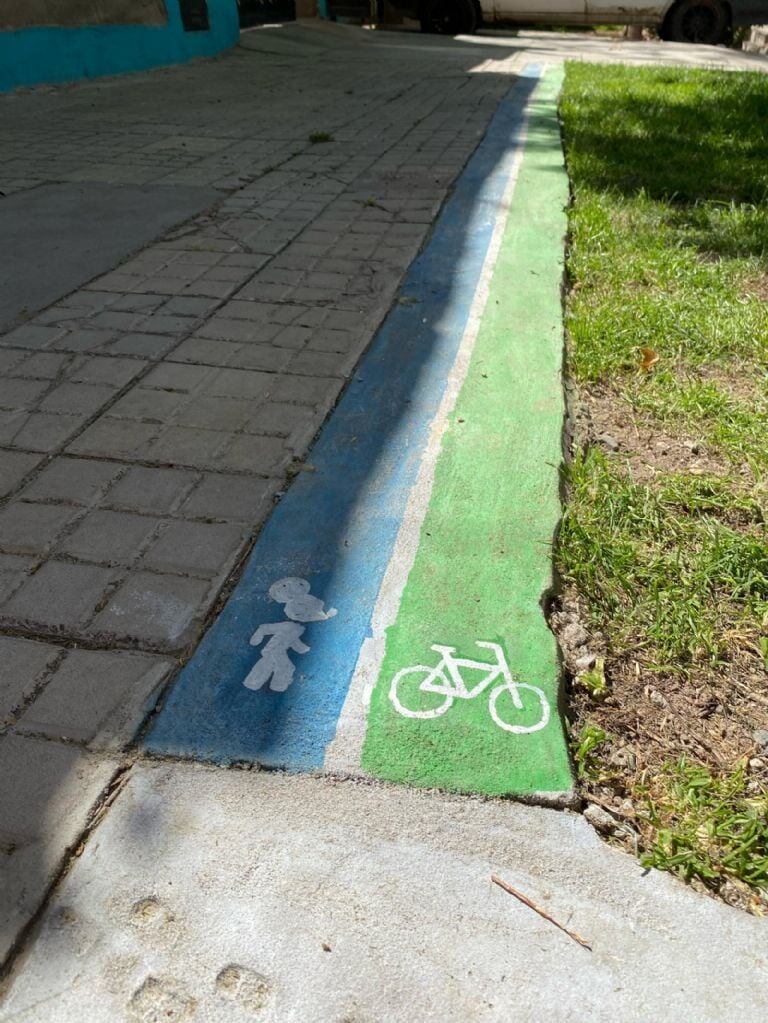 La ciclovía de la casa del Ratón Pérez en Godoy Cruz.