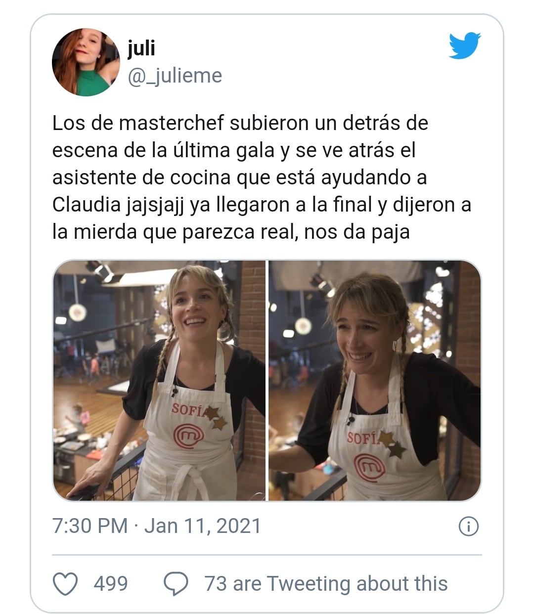 El mensaje que se viralizó en las redes.