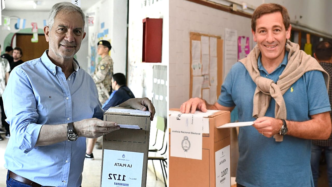 Julio Alak y Julio Garro cuentan voto a voto para ver quién se queda con la intendencia de La Plata.