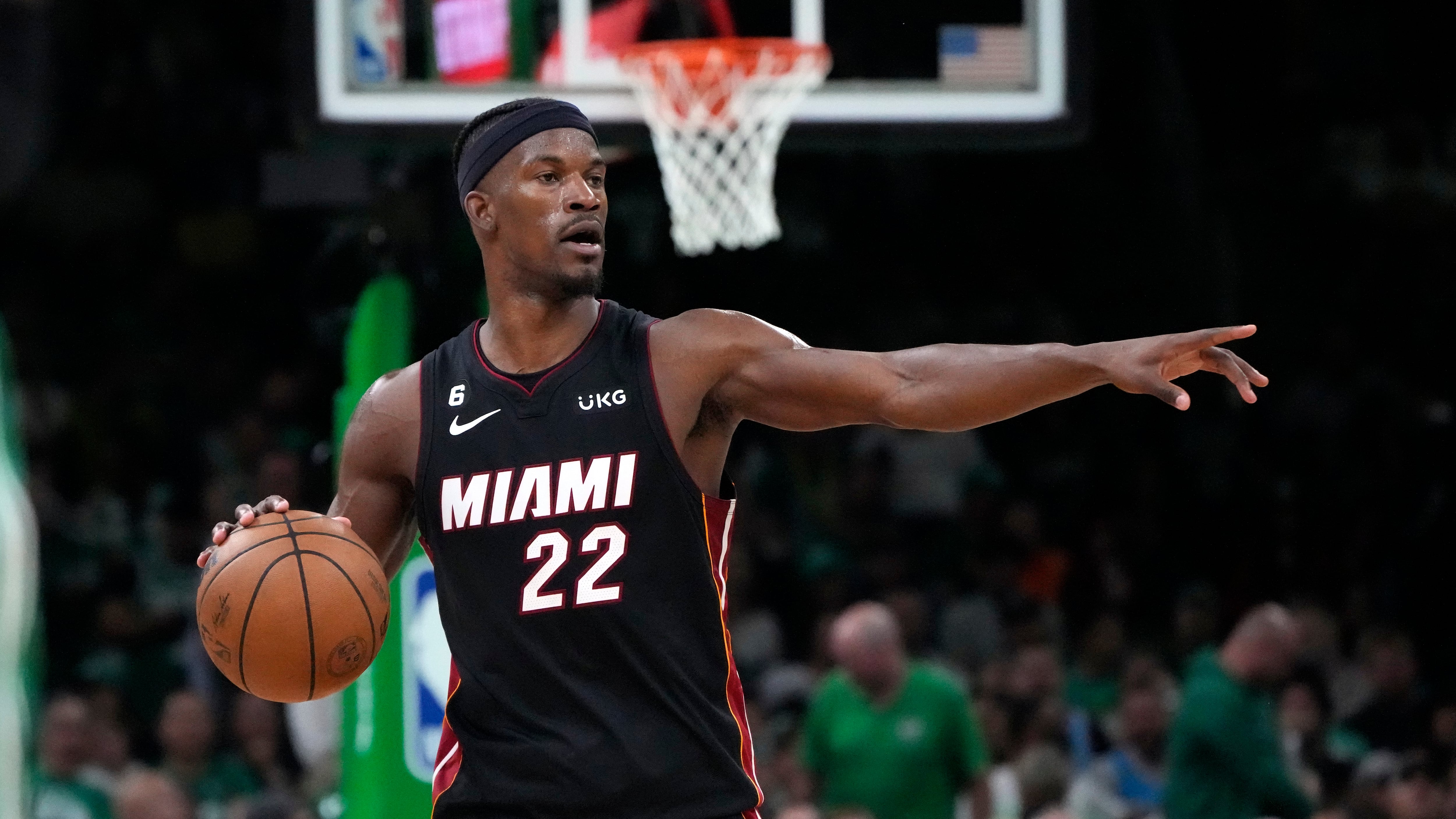 Jimmy Butler, del Heat de Miami, una de las estrellas de la NBA. 