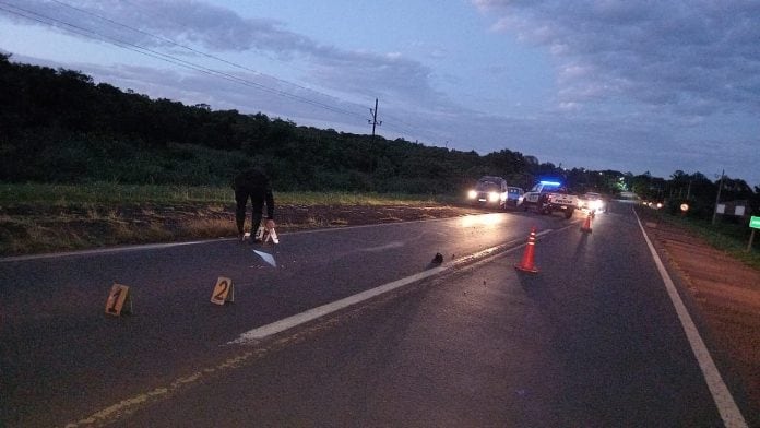 Siniestro vial dejó como saldo un peatón fallecido en Jardín América,