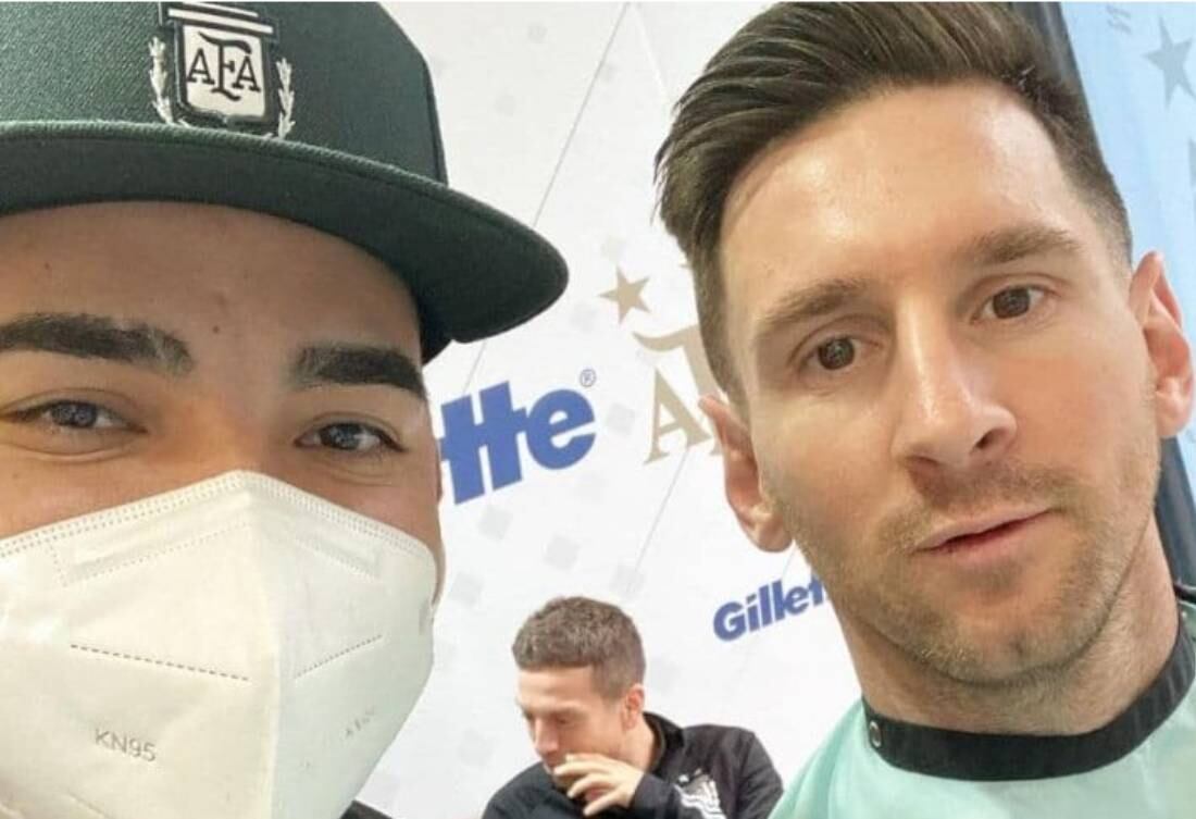 Nuevo look de Lionel Messi.