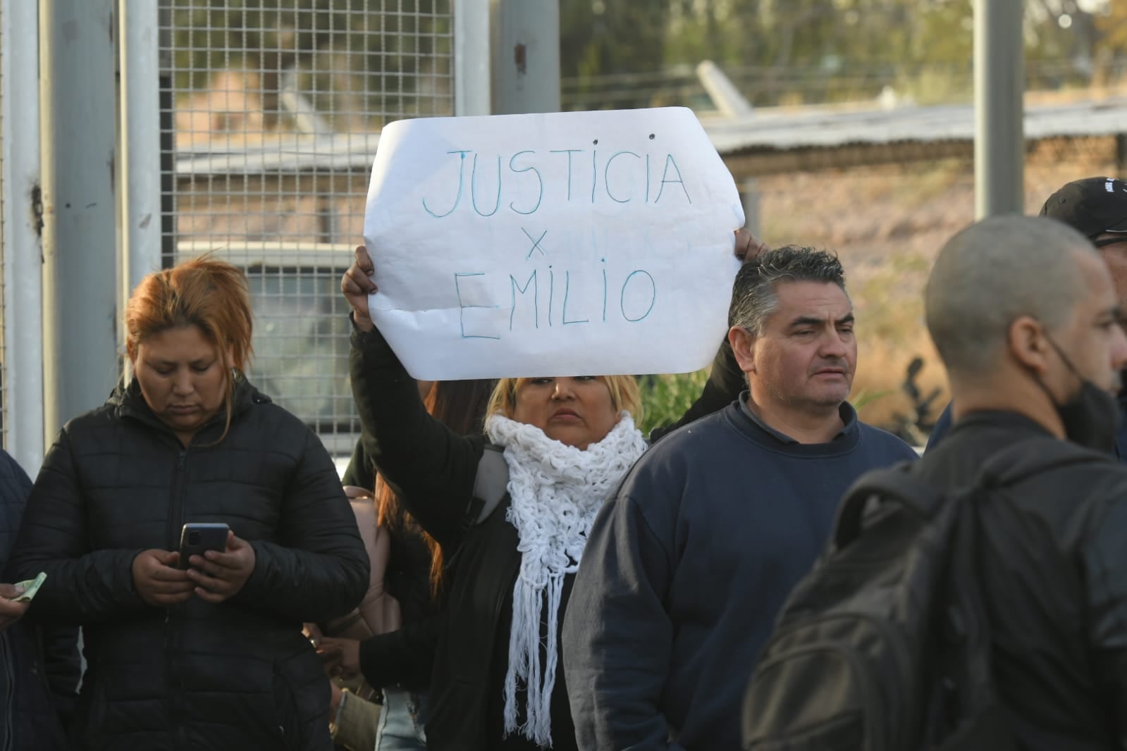 Pedido de justicia en la feria de Guaymallén por el crimen de Emilio Giménez. Ignacio Blanco / Los Andes