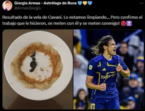 La limpieza que le hicieron a Edinson Cavani.