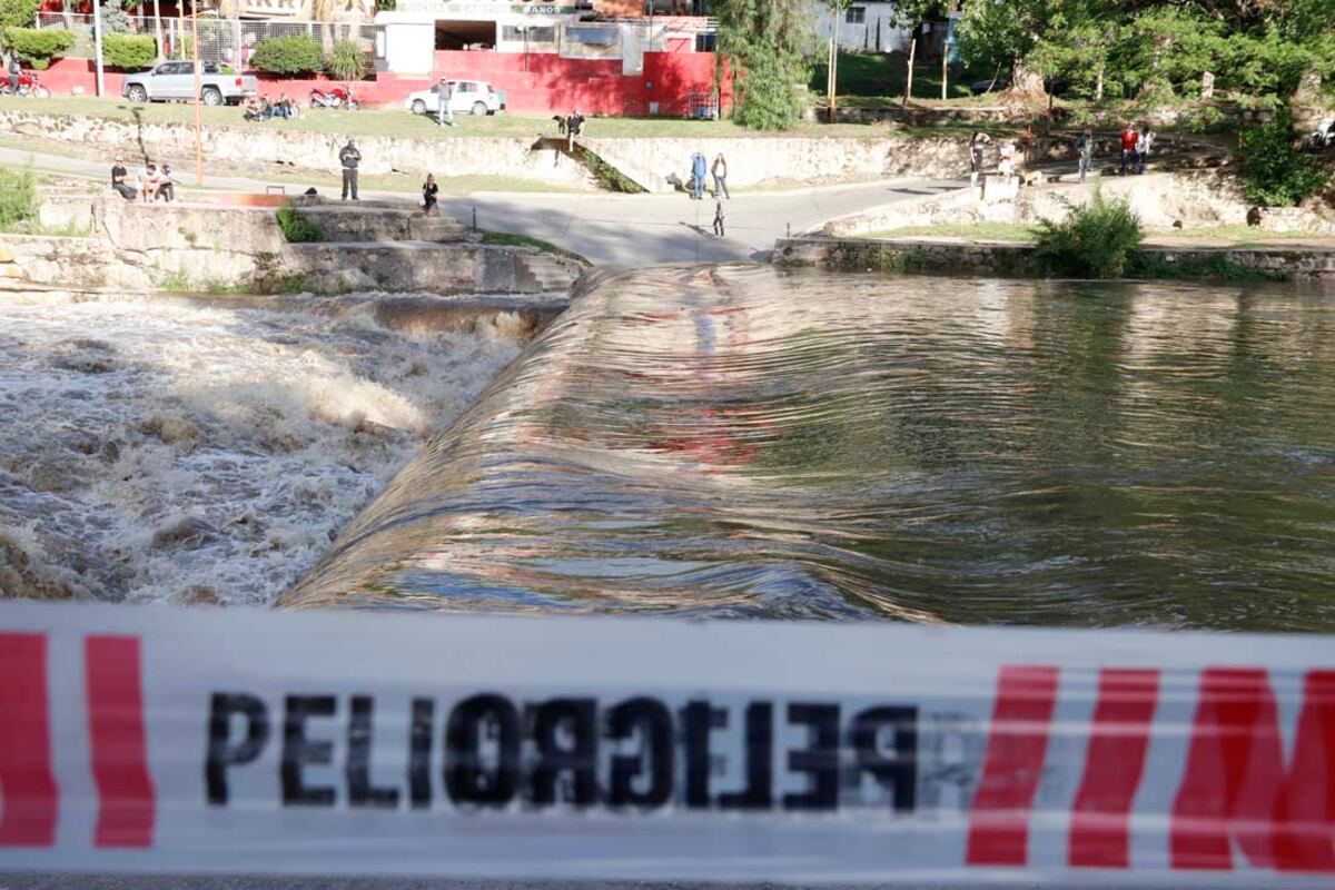 Carlos Paz: tras las lluvias ingresó una importante creciente al Río San Antonio