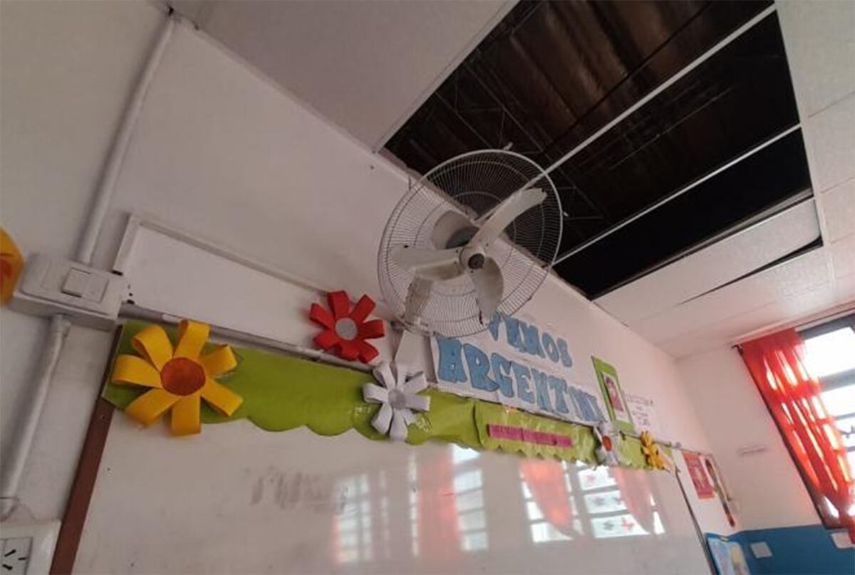 Estudiantes secundarios reclaman condiciones edilicias para afrontar la ola de calor en las escuelas