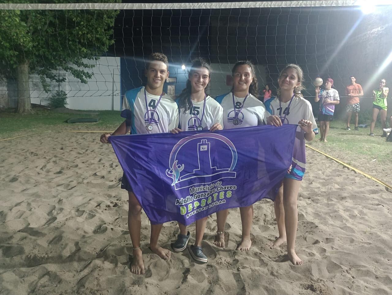 Gonzales Chaves: concluyó el torneo de Beach Voley Mixto