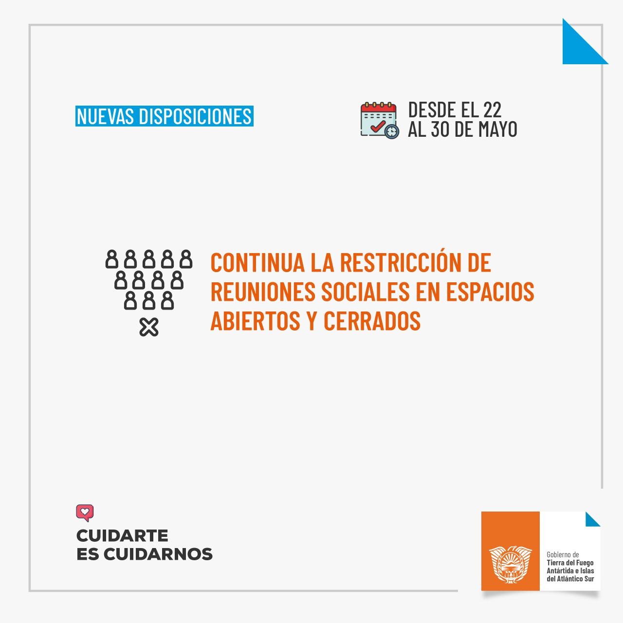 Las medidas entran en vigencia a partir de las 00 del 22 de mayo y hasta las 00 del 31 de mayo.