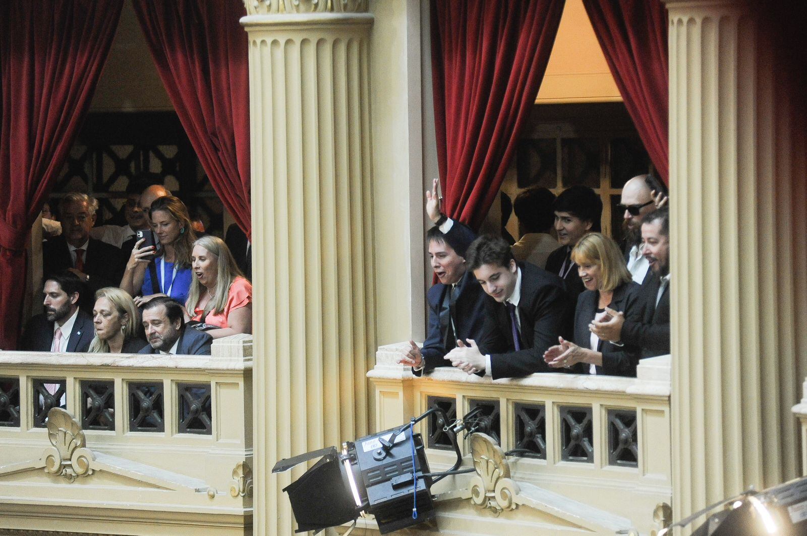 Javier Milei y Victoria Villarruel en la apertura de sesiones ordinarias en el Congreso. (Federico López Claro / La Voz)