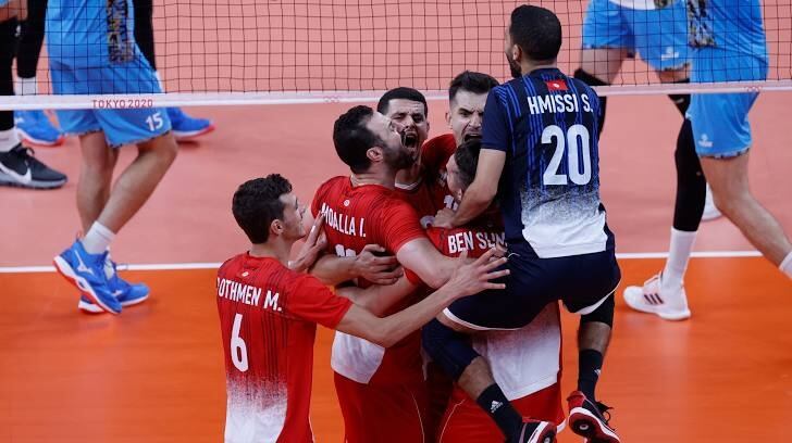 Túnez se quedó con el primer set ante Argentina en el vóley masculino y festejó el primer parcial en los Juegos Olímpicos.