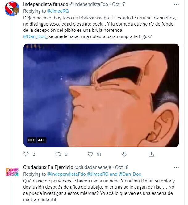 Algunos usuarios de Twitter no se tomaron con tanto humor el viral.