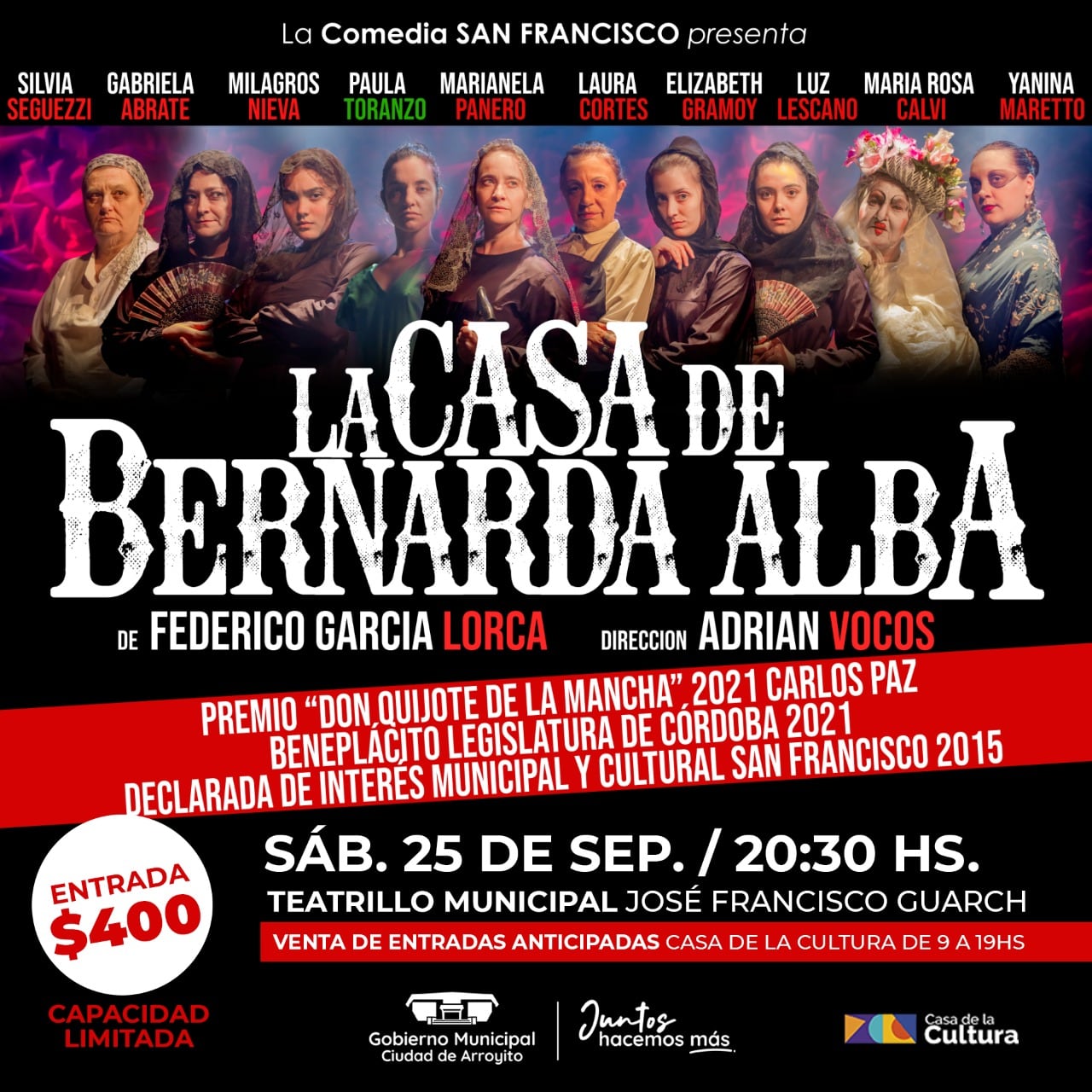 La Casa de Bernarda Alba en Arroyito