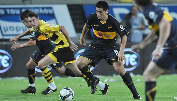 Juan Román Riquelme en sus épocas como jugador de Boca. 