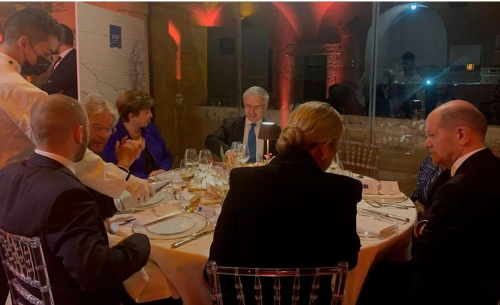 Encuentro en Roma entre la directora del FMI, Kristalina Georgieva, y el ministro de Economía, Martín Guzmán.