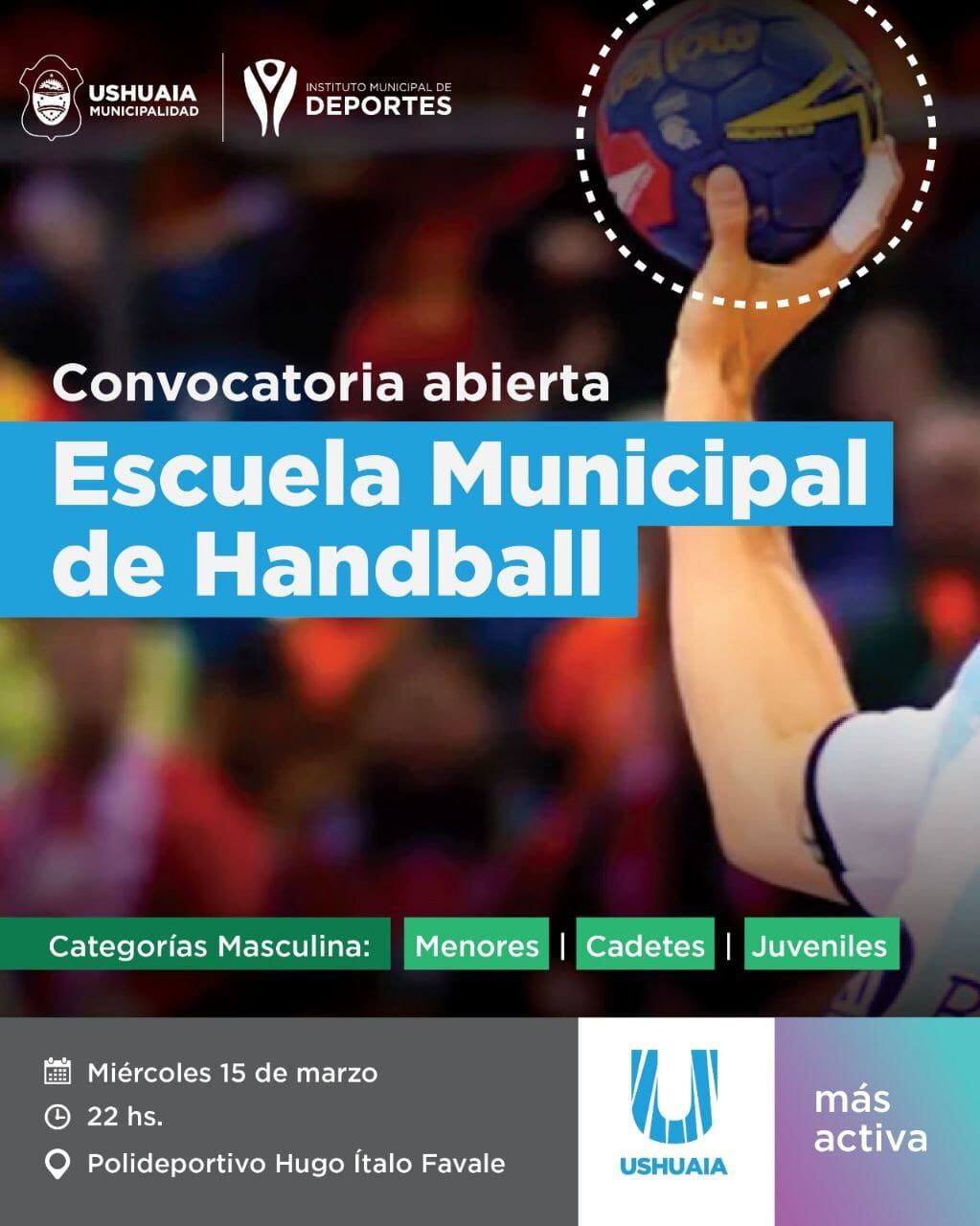 Abren en Ushuaia la Escuela Municipal de Handball.