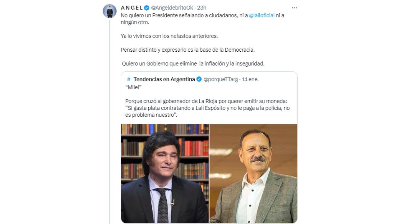 La defensa de Ángel de Brito.