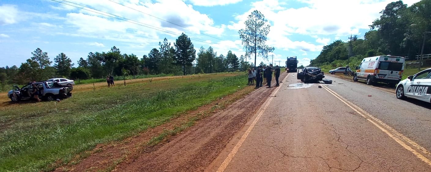 Siniestro vial en Eldorado dejó como saldo a tres personas heridas.