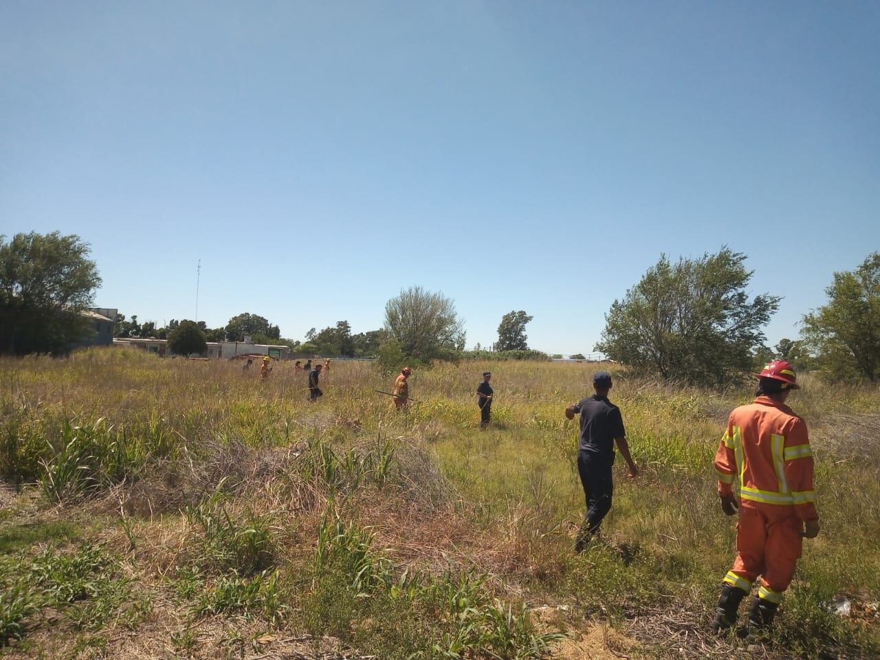 Sur de Córdoba. “Peinaron” la zona en la búsqueda de Sofía Bravo (Gentileza).