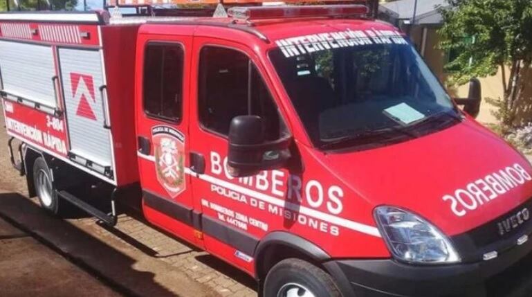 Vivienda se consumió por el fuego en El Soberbio.