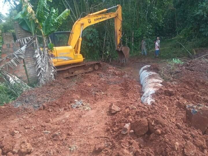 Puerto Iguazú: realizaron obras pluviales en el barrio Cataratas.