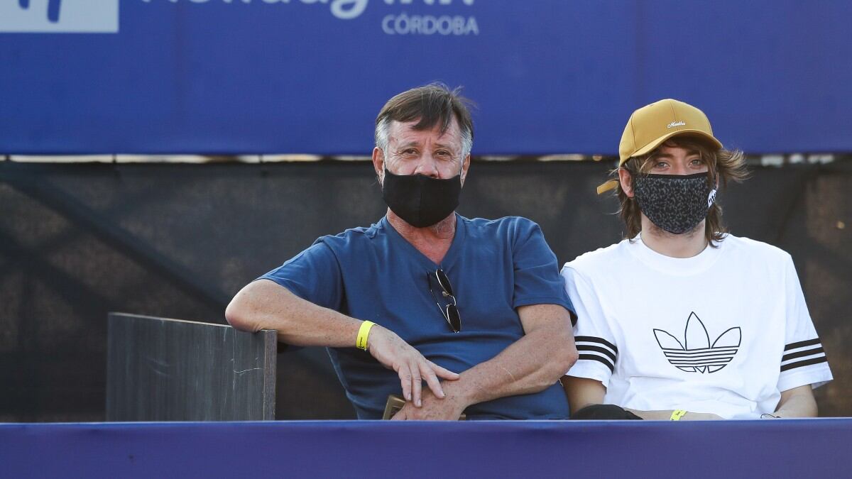 El trapero cordobés fue un hincha más en el Córdoba Open. (Fotos: Córdoba Open)