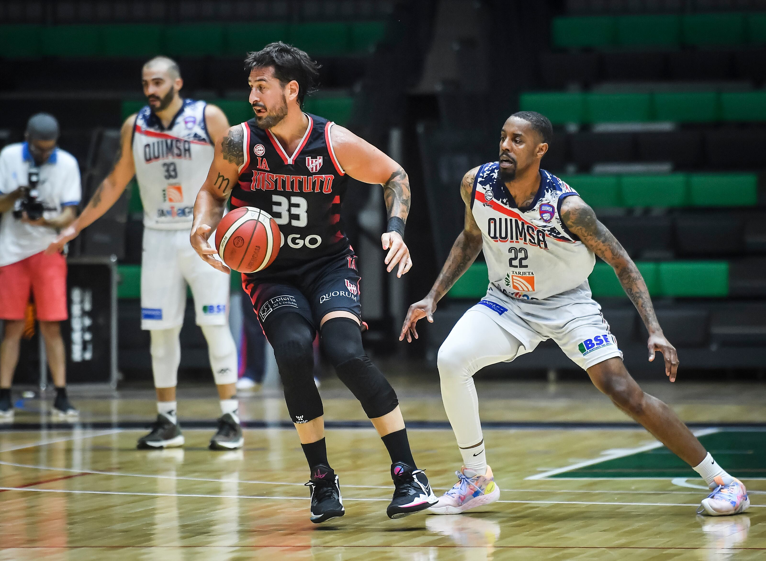 Nicolás Romano jugó una segunda mitad en gran nivel, lo mismo que en el suplementario e Instituto gritó campeón de la Supercopa de la Liga. (Marcelo Endelli / Liga Nacional)