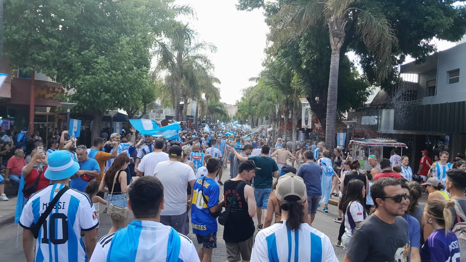 Festejos en el centro de Villa Carlos Paz