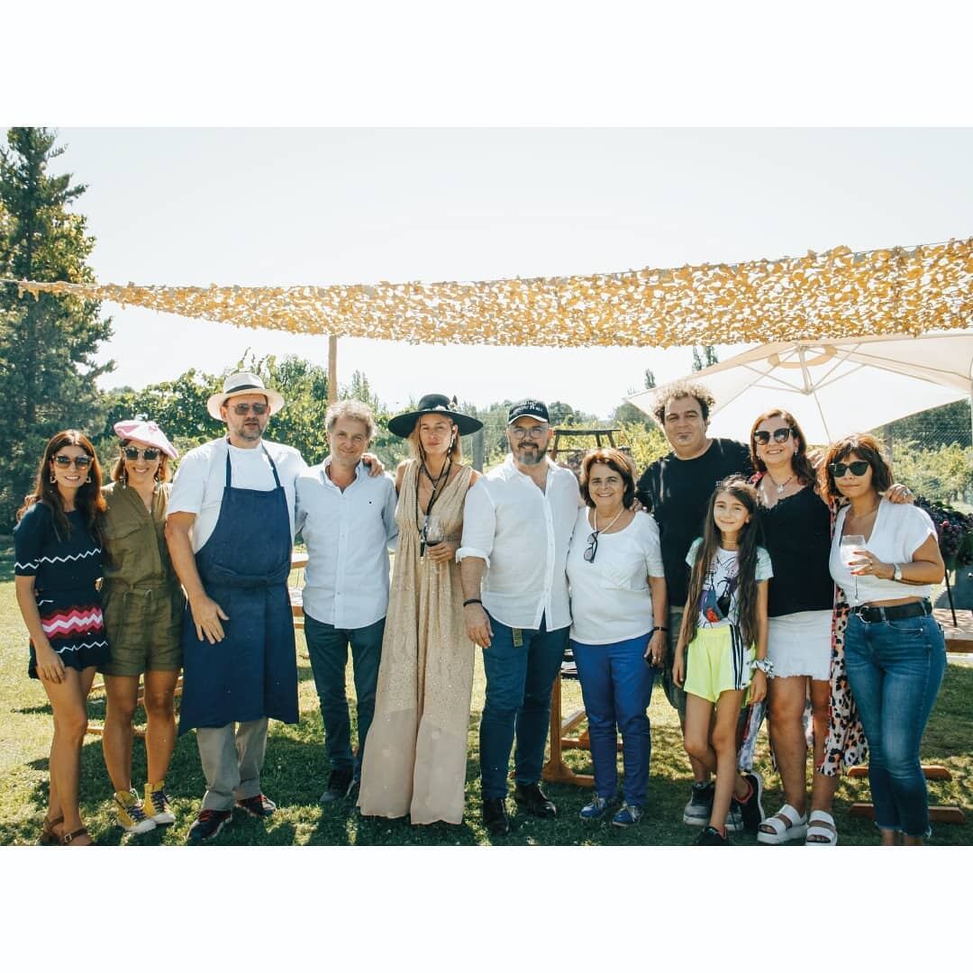 Donato De Santis, Christophe Krywonis y Dolores Barreiro en Mendoza.