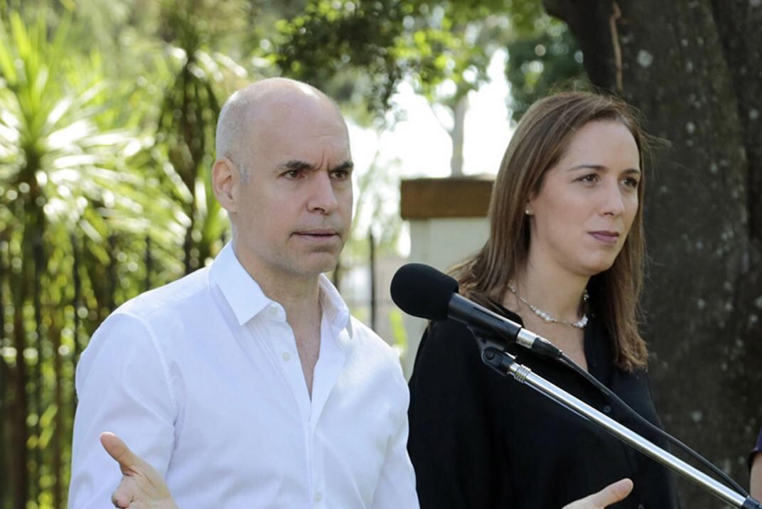 Larreta junto a Vidal (Archivo / DyN).