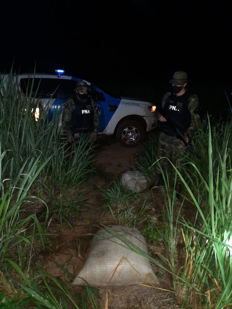 Prefectura Naval Argentina decomisó marihuana en Corpus.